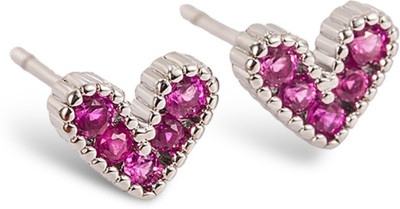 MYKI Minimal Stud Earrings For Women & Girls Cubic Zirconia Stainless Steel Stud Earring