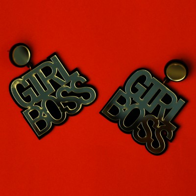 Atrangi Duniya GirlBoss Earring Acrylic Stud Earring