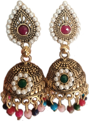 CORAL INDIA JHUMKI-JEWELLERY-15 Alloy Jhumki Earring