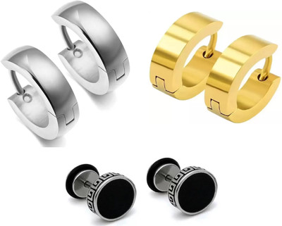 Ruhi Collection Combo 3 Attracting Earring Alloy Clip-on Earring