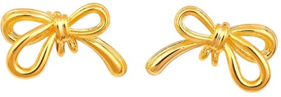 SHUBH ENTERPRISES Frosty Bow shaped stud Earrings Alloy, Copper Stud Earring