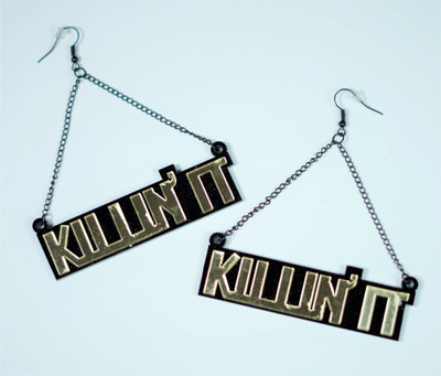 quirkify KILLIN'IT Earrig Fabric Earring Set