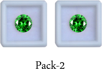 MAYA-GEMS American Green Diamond 4.75-Carat-2-Piece Stone Zircon Stone Ear Thread