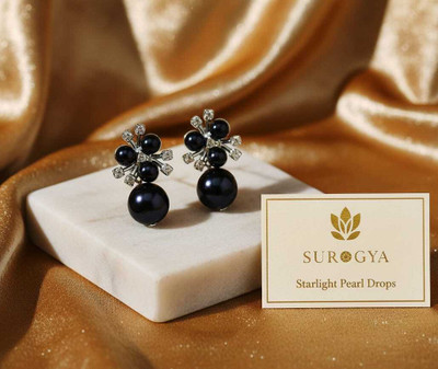 Surogya Starlight Pearl Drops Pearl Alloy Drops & Danglers
