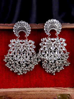 VAGHBHATT Classic Drop Earrings Enamel Hoop Earring
