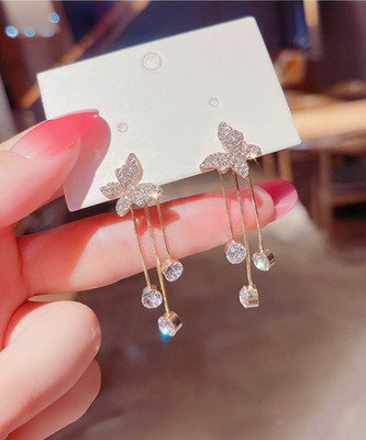 polluxcraft Earring for girl and women /girl gold plated chain and neclace Zircon Alloy Stud Earring