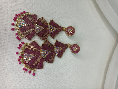 ABC Rajkot three layer trending earrings Alloy Jhumki Earring