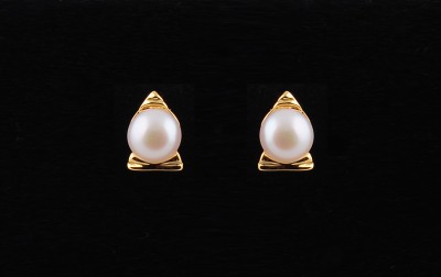 ANIL PEARLS pearls stud02 Pearl Alloy Stud Earring