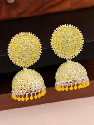 InstantJewelry UP WHT Agate Alloy Jhumki Earring