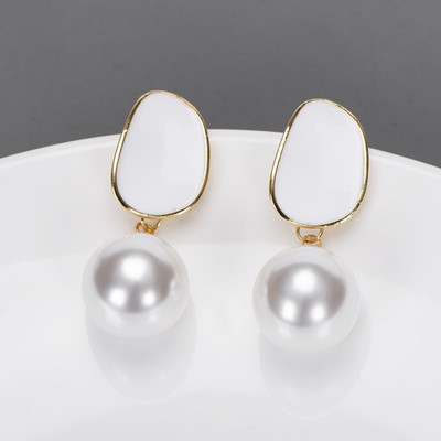 PRIYA IMPEX SPARKLE & SHINE JEWLE BIG PEARL WESTERN FASHION EARRING /STUD Alloy Stud Earring