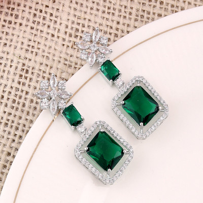 Bhagya Lakshmi Exquisite AD Stone Diamond Alloy Earring Set