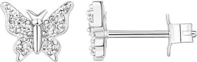 Ayushi Jewels Aj11 Diamond Sterling Silver Stud Earring