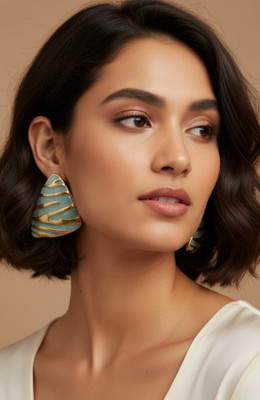 LOVIA BY HM OVERSIZED STUDS, HEAVY EARRINGS FOR WOMEN, WESTERN EARRINGS Alloy Drops & Danglers, Plug Earring, Earring Set, Stud Earring