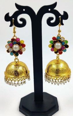 Anantaa Fashion An Elegant Rich Looks Designer Traditional Gold Plated Jhumka Earrings. Pearl Brass Stud Earring