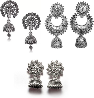 Jhumka Street Traditional Jhumka Earrings for girls and womens Pack of 1 pairs (3qty=3Pairs) Alloy Jhumki Earring