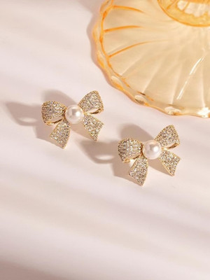 glowtesto Korean Style Stainless Steel earring set for women and girls Alloy Earring Set