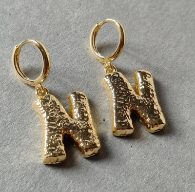 OrnateSilver AFER050BR Brass Hoop Earring