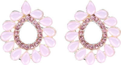 sunhari jewels Design301 Pink Alloy Earring Set