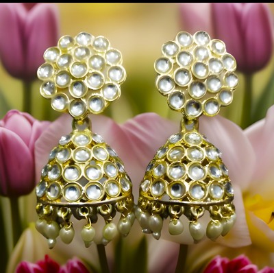 bgliim JM Crystal Alloy Jhumki Earring