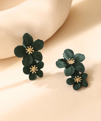 SOHI The Blossom Drop Earrings Alloy Drops & Danglers