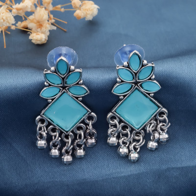 DEW MAT Women's Jewellery Earrings Pearl Jhumka / Jhumki Earrings for Girls Cubic Zirconia Zinc, Brass Drops & Danglers, Chandbali Earring, Rhinestone Studs