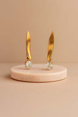 AVELIA Solitaire Drop Earrings Cubic Zirconia Alloy Drops & Danglers