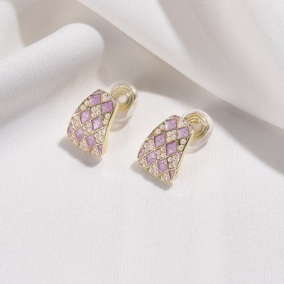 MYKI MYKI Royal Antique Look Pink Earring For Women & Girls Alloy Clip-on Earring