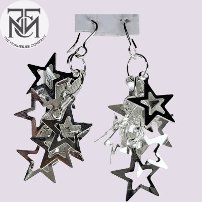 TMC TMC Charming Star Shaped Silver Earring For Women & Girl Alloy, Aluminum Drops & Danglers