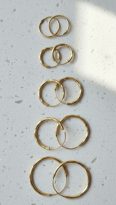 Tarannum fashion store Bali combo Brass Stud Earring, Chandbali Earring