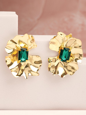 Bohey by KARATCART Gold Plated Stud Earrings for Women Alloy Stud Earring