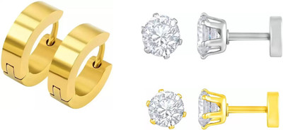 Ruhi Collection Combo 3 Attracting Earring Alloy Clip-on Earring