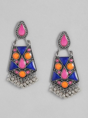 Sangria Geometric Shaped Drop Earrings Alloy Drops & Danglers