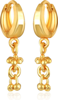 VIGHNAHARTA Drop Bali Alloy Gold Plated Earrings for Women & Girls [VFJ2774ERG] Brass Jhumki Earring