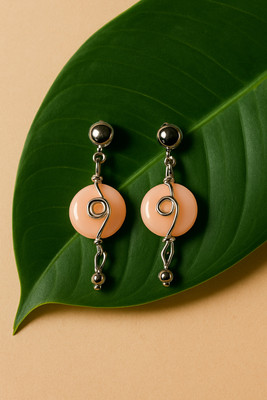 Mini Bits & Crafts Elegant Spiral Charm Earrings Alloy Hoop Earring