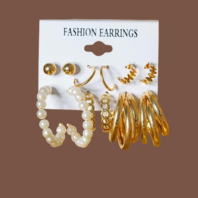 Zestapvt Party wear western korean earrings set for women and girls Alloy Earring Set