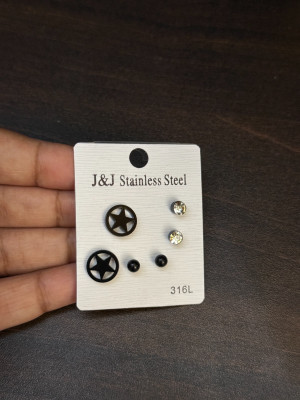 zarevia ZAREVIA combo pack of 9 Stud Earrings for Women & Girls Alloy Drops & Danglers