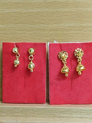 Satyasri-SFJ SSFJ 1gram gold combo baby and girl earring stud collection Metal Stud Earring