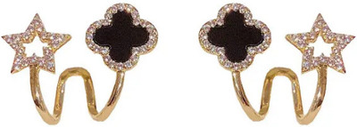 CIKIT Oxidized Tribal Earrings for Ethnic Dress Styling Metal Stud Earring