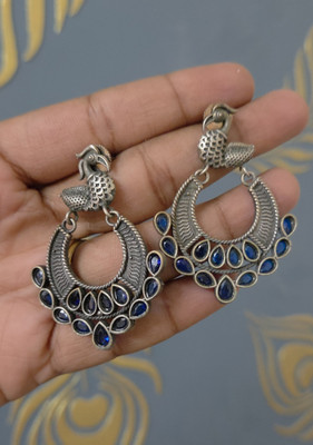 Sakthi Trends Oxidised earrings Metal Jhumki Earring