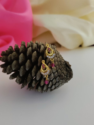 OmKrishiv NIYA Beads Brass Stud Earring