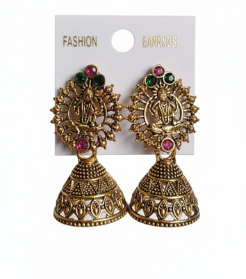 Divali special Temple Earring Brass Jhumki Earring