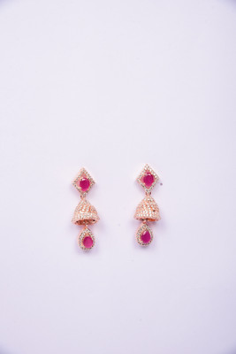 Namokriti Jhumka Earring Cubic Zirconia Alloy Jhumki Earring