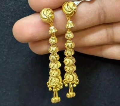 Ansh Enterpris Sui Dhaga EarRing Sparkle Crystal Brass Drops & Danglers