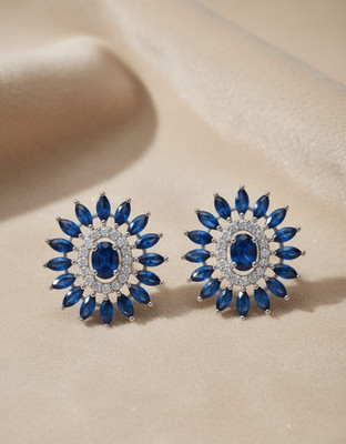 VRG Aurora26 Cubic Zirconia Brass Stud Earring