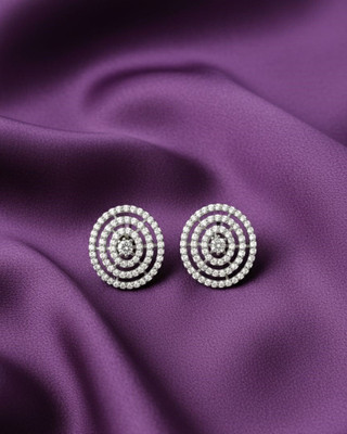 VRG Celestial26 Cubic Zirconia Brass Stud Earring