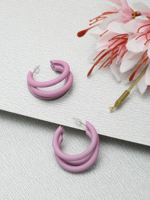 Dressberry Stylish and Trendy Party Wear Jewellery Alloy Hoop Earring