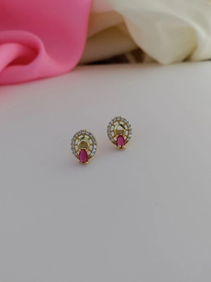 PRALAY ENTERPRISE NIVA Beads Brass Plug Earring