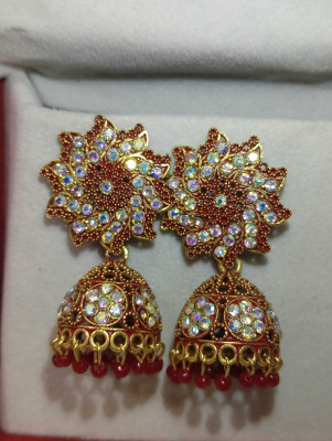 Sanjay pawar Traditional jhumka earrings for women Alloy Jhumki Earring