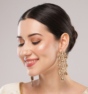 SATRANGI JEWEL SATRANGI JEWEL TRENDY STATEMENT EARRINGS Alloy Huggie Earring