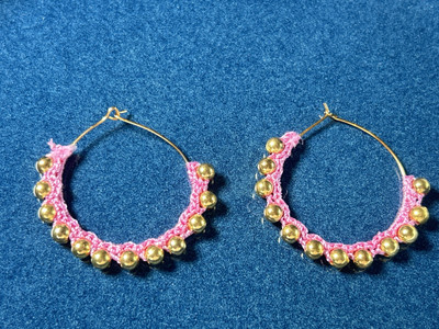 NaipunyaCraft NP_Loop_19 Silk Dori Hoop Earring